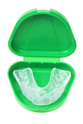Mouthguards from the Placerville Dental Group will always be provided with a protective case.